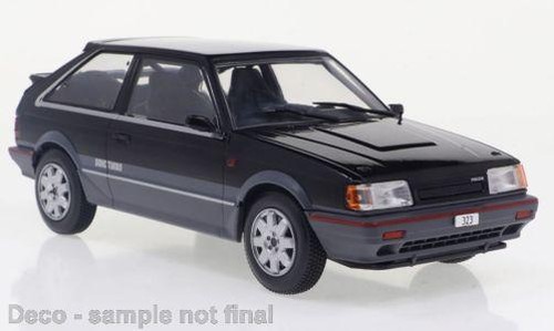 White box mazda 323 4wd - white, 1:24